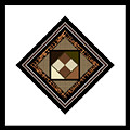 Black Tan Multiple Framed Fabric Motif for Pillows. Digital Art by Delynn Addams Black Tan Multiple Framed Fabric Motif for Pillows. Digital Art by Delynn Addams