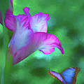 Blossom and Butterfly Photograph by Cathy Kovarik Blossom and Butterfly Photograph by Cathy Kovarik