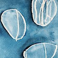 Blue Beach Pebbles Painting by Luisa Millicent Blue Beach Pebbles Painting by Luisa Millicent