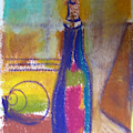 Blue Bottle Painting by Suzanne Giuriati Cerny Blue Bottle Painting by Suzanne Giuriati Cerny