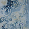 Blue Spirals Drawing by AJ Brown Blue Spirals Drawing by AJ Brown