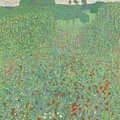 Bluhender Mohn Mohnwiese Painting by Gustav Klimt Bluhender Mohn Mohnwiese Painting by Gustav Klimt