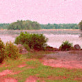 Borderland Pond With Monet's Palette Painting by Bill McEntee Borderland Pond With Monet's Palette Painting by Bill McEntee