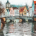 Bruges, Belgium - 02 Painting by AM FineArtPrints Bruges, Belgium - 02 Painting by AM FineArtPrints