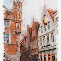 Bruges, Belgium - 03 Painting by AM FineArtPrints Bruges, Belgium - 03 Painting by AM FineArtPrints