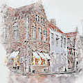 Bruges, Belgium - 04 Painting by AM FineArtPrints Bruges, Belgium - 04 Painting by AM FineArtPrints