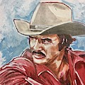 Burt Reynolds Painting by Joel Tesch Burt Reynolds Painting by Joel Tesch
