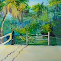 By the Bayou Painting by Saundra Johnson By the Bayou Painting by Saundra Johnson