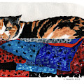 Calico Cutie Painting by Louise Howarth Calico Cutie Painting by Louise Howarth