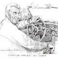 Carroll Shelby, Ac Cobra Painting by David Lloyd Glover Carroll Shelby, Ac Cobra Painting by David Lloyd Glover