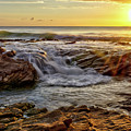 Cascading Sunset at Crystal Cove Photograph by Eddie Yerkish Cascading Sunset at Crystal Cove Photograph by Eddie Yerkish