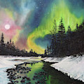 Celestial Veils Painting by Stephen Krieger Celestial Veils Painting by Stephen Krieger