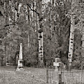 Cemetery at Cataldo Mission BW Photograph by Cathy Anderson Cemetery at Cataldo Mission BW Photograph by Cathy Anderson