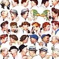Chain Of Gossip by Norman Rockwell Chain Of Gossip by Norman Rockwell