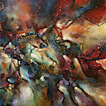 Chain Reaction Painting by Michael Lang Chain Reaction Painting by Michael Lang