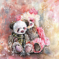 Charlie Bear Lola And Miss Haversham Painting by Miki De Goodaboom Charlie Bear Lola And Miss Haversham Painting by Miki De Goodaboom
