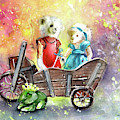 Charlie Bears King Of The Fairies And Thumbelina Painting by Miki De Goodaboom Charlie Bears King Of The Fairies And Thumbelina Painting by Miki De Goodaboom