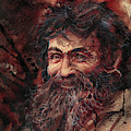CHARLES MANSON portrait dry blood Painting by Ryan Almighty CHARLES MANSON portrait dry blood Painting by Ryan Almighty