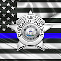 Chicago Police Department Badge - C P D Police Officer Star over The Thin Blue Line Flag Digital Art by Serge Averbukh Chicago Police Department Badge - C P D Police Officer Star over The Thin Blue Line Flag Digital Art by Serge Averbukh