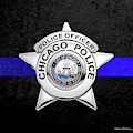 Chicago Police Department Badge - C P D Police Officer Star over The Thin Blue Line Digital Art by Serge Averbukh Chicago Police Department Badge - C P D Police Officer Star over The Thin Blue Line Digital Art by Serge Averbukh