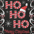 Christmas Night Chalk IIi Painting by Andi Metz Christmas Night Chalk IIi Painting by Andi Metz