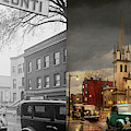 City - Amsterdam NY - Evening Prayers 1941 - Side by Side Photograph by Mike Savad City - Amsterdam NY - Evening Prayers 1941 - Side by Side Photograph by Mike Savad