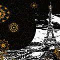 City of Lights - Kaleidoscope Moon for Children Gone Too Soon Number 6 Mixed Media by Aberjhani City of Lights - Kaleidoscope Moon for Children Gone Too Soon Number 6 Mixed Media by Aberjhani