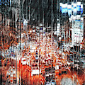 City Traffic Digital Art by Phil Perkins City Traffic Digital Art by Phil Perkins