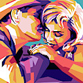Clark Gable and Marilyn Monroe by Stars on Art Clark Gable and Marilyn Monroe by Stars on Art