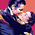 Clark Gable and Vivien Leigh Digital Art by Stars on Art Clark Gable and Vivien Leigh Digital Art by Stars on Art