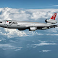 Classic Northwest Airlines DC-10-30 Mixed Media by Erik Simonsen Classic Northwest Airlines DC-10-30 Mixed Media by Erik Simonsen