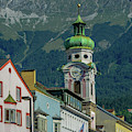 Clock Tower of Innsbruck Photograph by Marcy Wielfaert Clock Tower of Innsbruck Photograph by Marcy Wielfaert