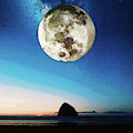 Coastal Moon Digital Art by Phil Perkins Coastal Moon Digital Art by Phil Perkins
