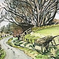 Beatrix Potter Lane Painting by Luisa Millicent Beatrix Potter Lane Painting by Luisa Millicent