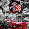Country Town Charm In Red, Black And White by Debra and Dave Vanderlaan Country Town Charm In Red, Black And White by Debra and Dave Vanderlaan
