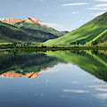 Crystal Lake Red Mountain Reflection in Ouray Colorado Photograph by Robert Bellomy Crystal Lake Red Mountain Reflection in Ouray Colorado Photograph by Robert Bellomy