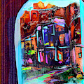 Cyan Skies Mixed Media by Zsanan Studio Cyan Skies Mixed Media by Zsanan Studio