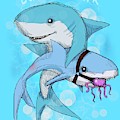 Daddy Shark Drawing by Ludwig Van Bacon Daddy Shark Drawing by Ludwig Van Bacon