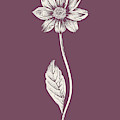 Dahlia Purple Flower by Naxart Studio Dahlia Purple Flower by Naxart Studio