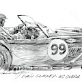 Dan Gurney Racing Ac Cobra 289 Painting by David Lloyd Glover Dan Gurney Racing Ac Cobra 289 Painting by David Lloyd Glover