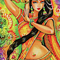 Dancing Nithya Painting by Eva Campbell Dancing Nithya Painting by Eva Campbell