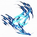 Deluxe Throwing Star Blue by Don Northup