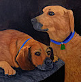 Dog Love Painting by Karen Zuk Rosenblatt Dog Love Painting by Karen Zuk Rosenblatt