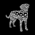 Dog Silhouette Word Cloud Digital Art by Laura Ostrowski Dog Silhouette Word Cloud Digital Art by Laura Ostrowski