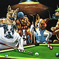 Dogs Playing Pool after original by Coolidge Painting by Jorge Torrones Dogs Playing Pool after original by Coolidge Painting by Jorge Torrones