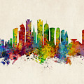 Doha Qatar Skyline by Michael Tompsett Doha Qatar Skyline by Michael Tompsett