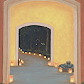 Doorway to the Festival of Lights Painting by Aicy Karbstein Doorway to the Festival of Lights Painting by Aicy Karbstein