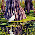 Down in the Swamplands Painting by Anne Gifford Down in the Swamplands Painting by Anne Gifford