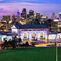 Downtown Kansas City Skyline Panoramic at Dusk Photograph by Gregory Ballos Downtown Kansas City Skyline Panoramic at Dusk Photograph by Gregory Ballos