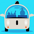 Driverless Car Delivering Groceries by Ikon Images Driverless Car Delivering Groceries by Ikon Images
